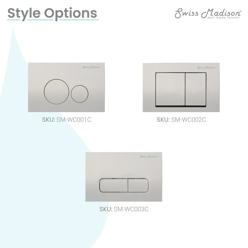 SWISS MADISON – Dual Flush Actuator Plate