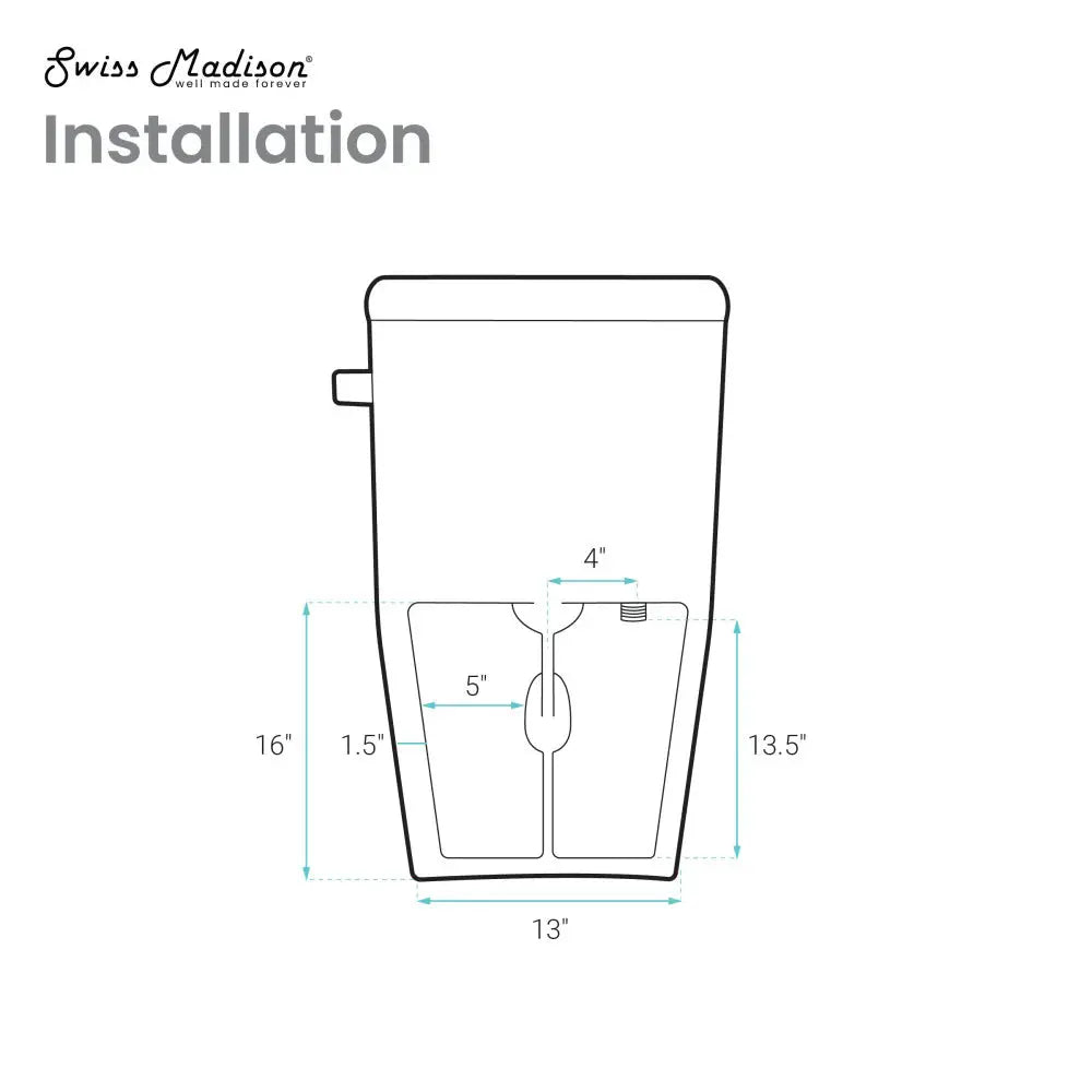 SWISS MADISON  - Avancer One Piece Smart Toilet 1.28 GPF in Glossy White with Heated Bidet, Air Drying, Night Light, Foot Sensor - Premium Bidet : Smart Toilets & Bathroom Amenities