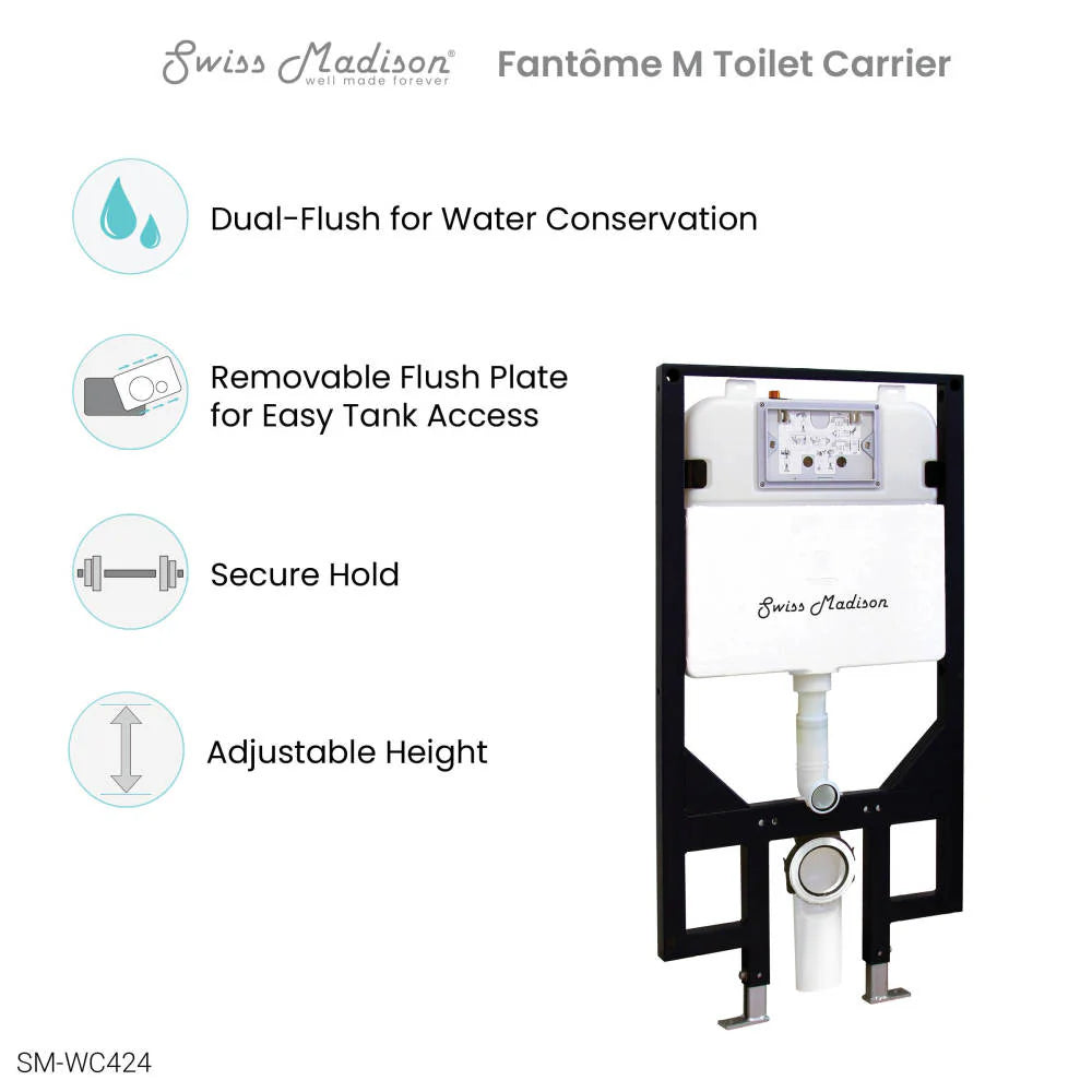 Swiss Madison - Fantome M 2x4 Concealed In-Wall Toilet Tank Carrier System (SM-WC424)