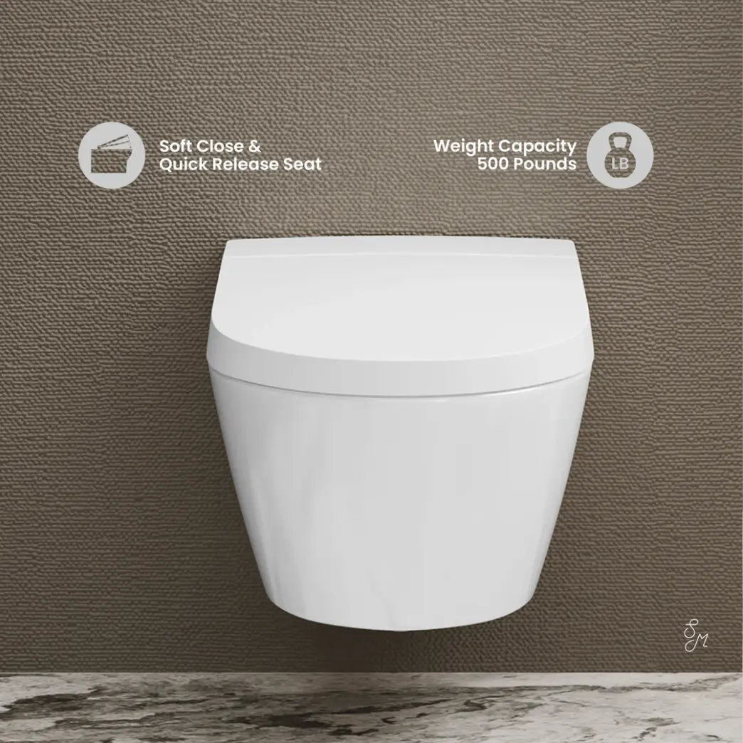 SWISS MADISON - Hugo Smart Wall-Hung Bidet Toilet - -  - Premium Bidet : Smart Toilets & Bathroom Amenities