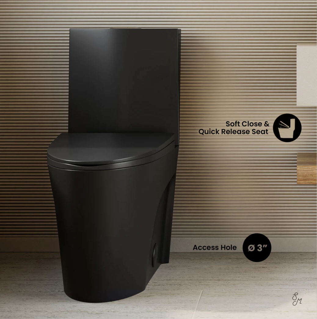 SWISS MADISON - St. Tropez One-Piece Toilet Vortex Dual-Flush - - - Premium Bidet : Smart Toilets & Bathroom Amenities