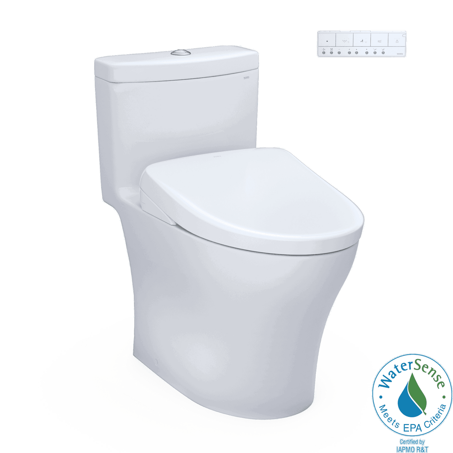 TOTO - Aquia IV - WASHLET+ S7A One-Piece Toilet - 1.28 GPF & 0.9 GPF - -  - Premium Bidet : Smart Toilets & Bathroom Amenities