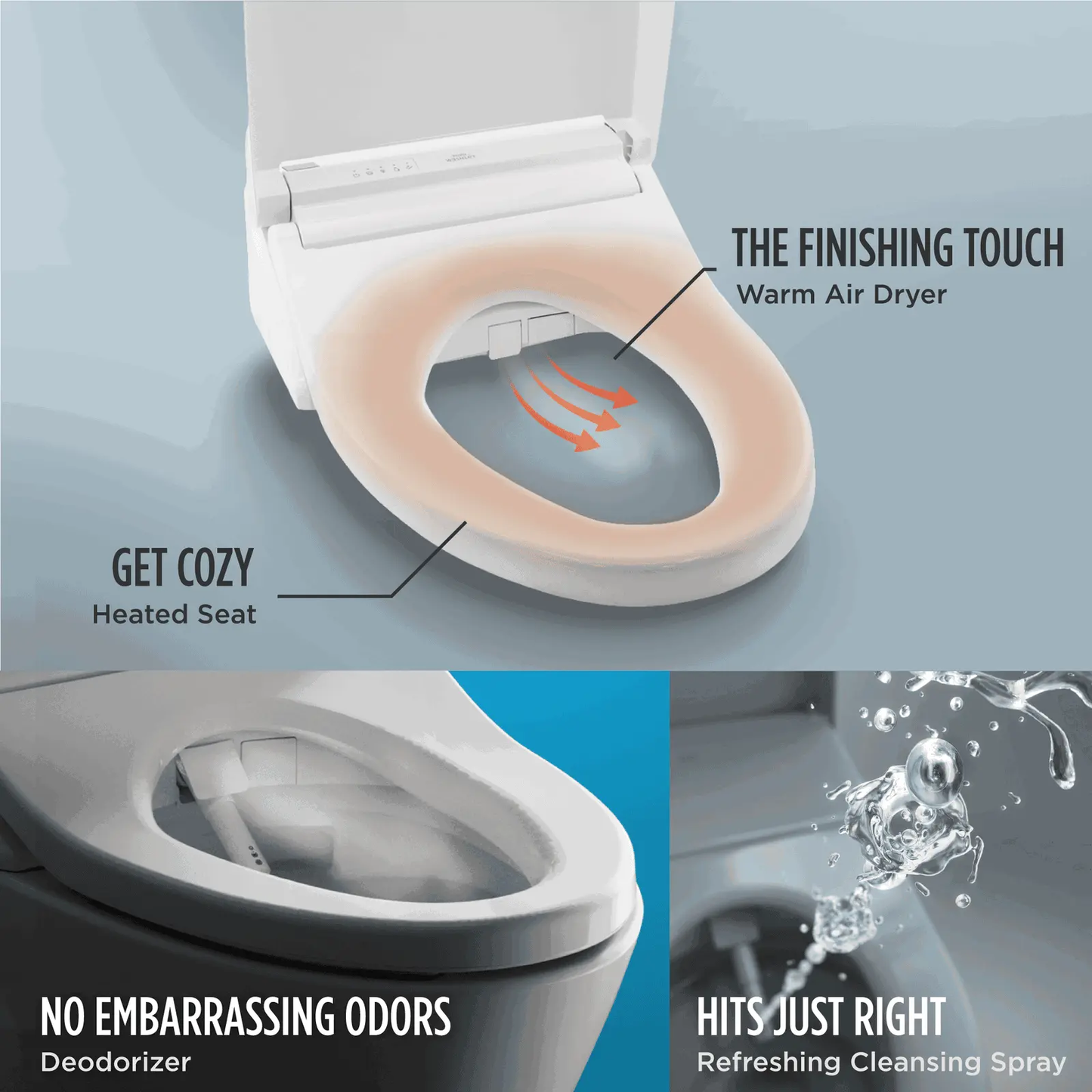 TOTO - C5 WASHLET+ TOILET SEAT - -  - Premium Bidet : Smart Toilets & Bathroom Amenities