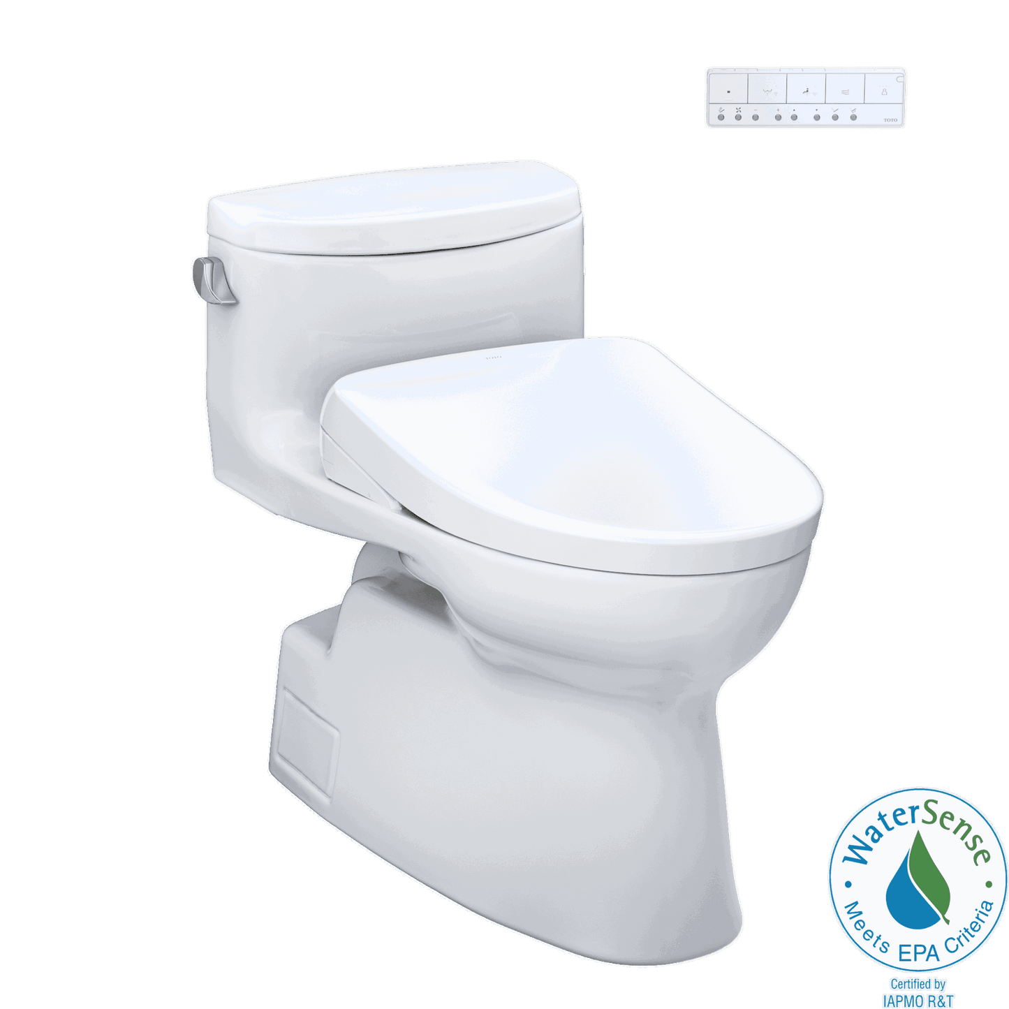 TOTO - Carolina II WASHLET+ S7A One-Piece Toilet - 1.28 GPF - - - Premium Bidet : Smart Toilets & Bathroom Amenities