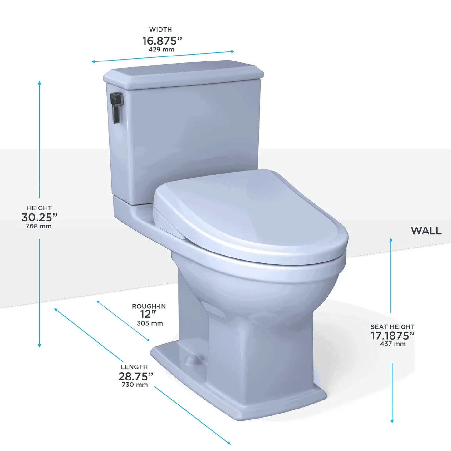 TOTO - Connelly - WASHLET+ S7A Two-Piece Toilet - 1.28 GPF & 0.9 GPF - -  - Premium Bidet : Smart Toilets & Bathroom Amenities