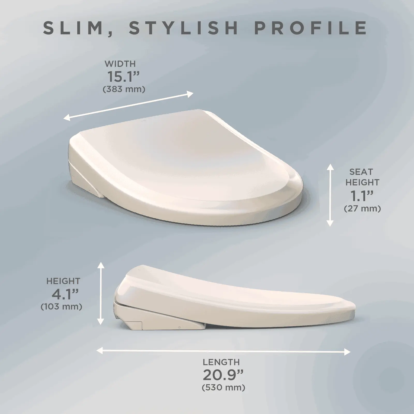 TOTO - WASHLET S7A Electronic Bidet Toilet Seat - -  - Premium Bidet : Smart Toilets & Bathroom Amenities