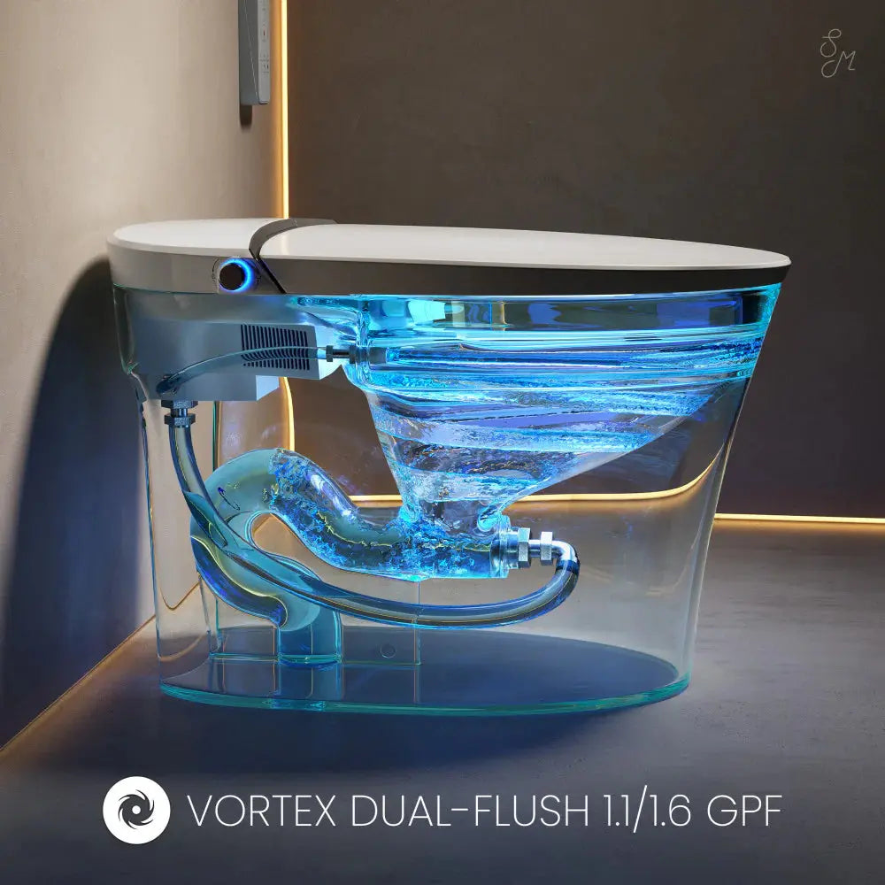 SWISS MADISON  - Viro Smart Tankless Elongated Toilet and Bidet, Touchless Vortex Dual-Flush 1.1/1.6 gpf - Premium Bidet : Smart Toilets & Bathroom Amenities