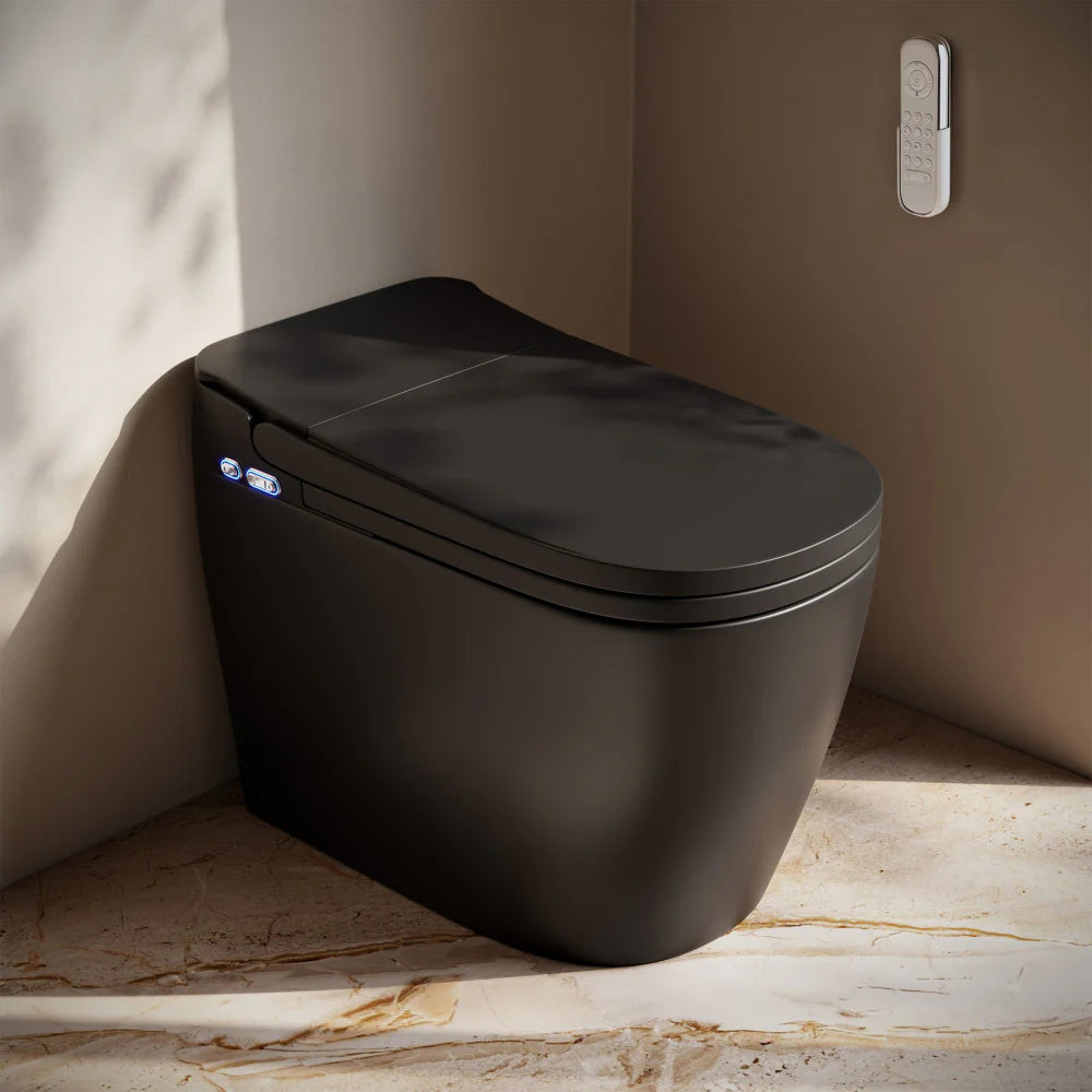 SWISS MADISON - Avancer One Piece Smart Toilet 1.28 GPF in Glossy White with Heated Bidet, Air Drying, Night Light, Foot Sensor
