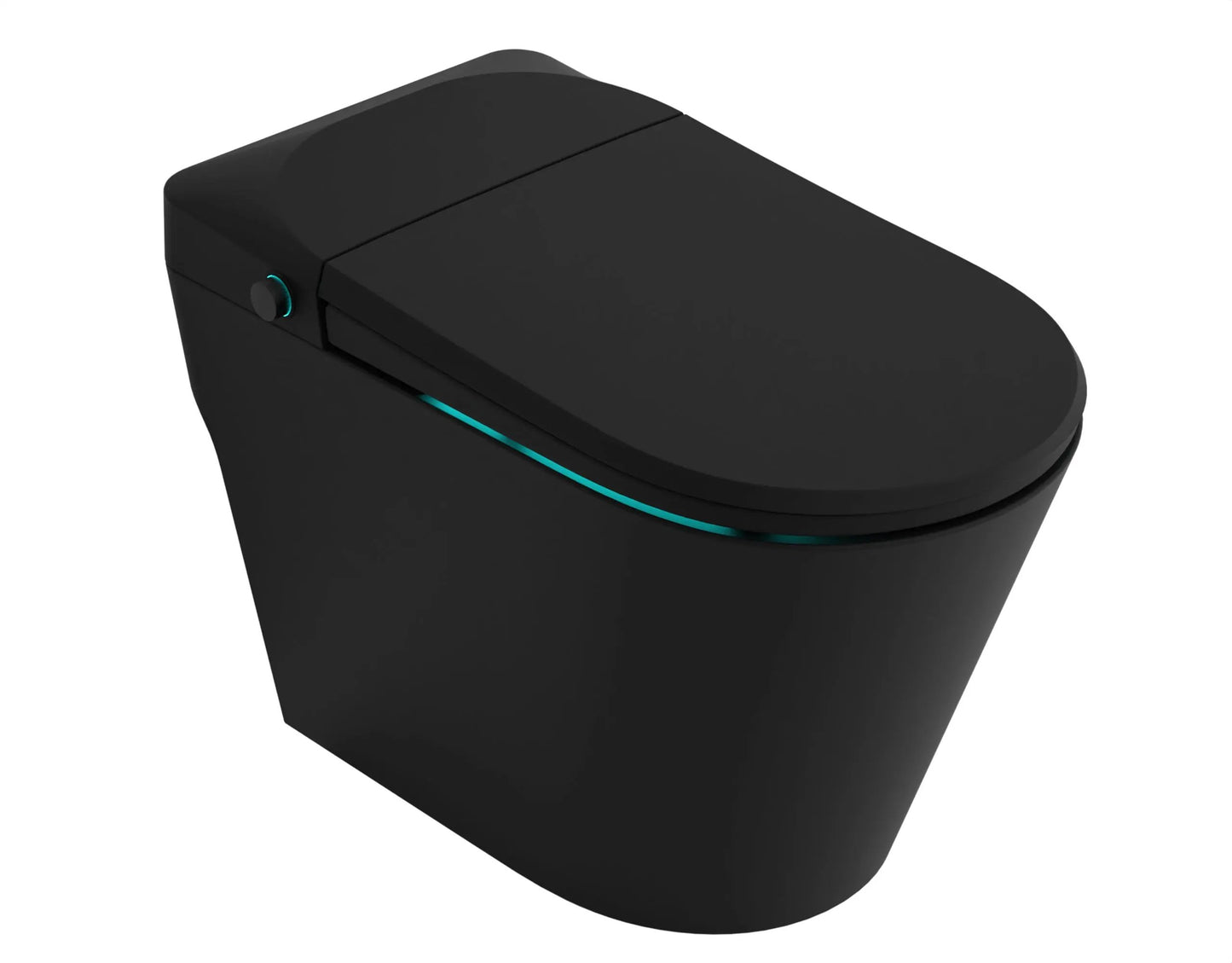 ANZZI ENVO Echo Elongated 1.28 GPF Smart Bidet Toilet in Matte Black - Premium Bidet : Smart Toilets & Bathroom Amenities