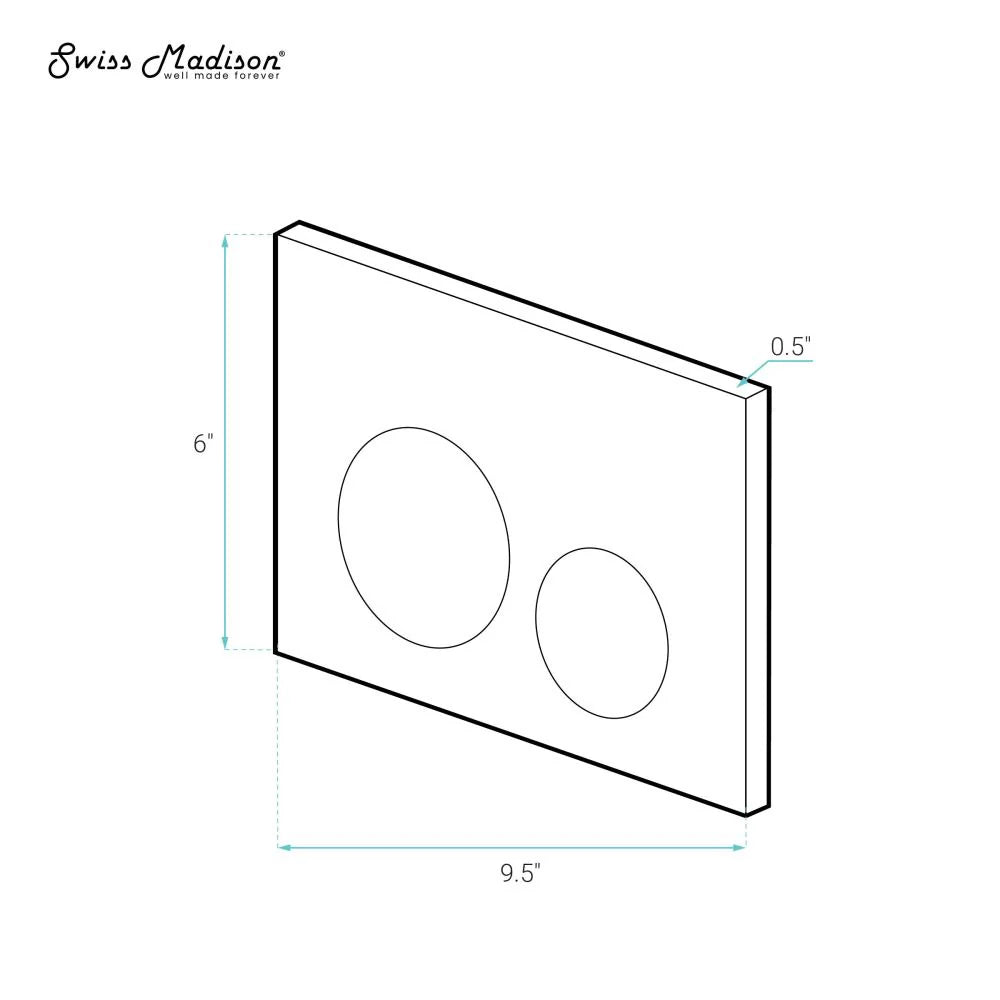 Swiss Madison – Dual Flush Actuator Plate (SM-WC001C)