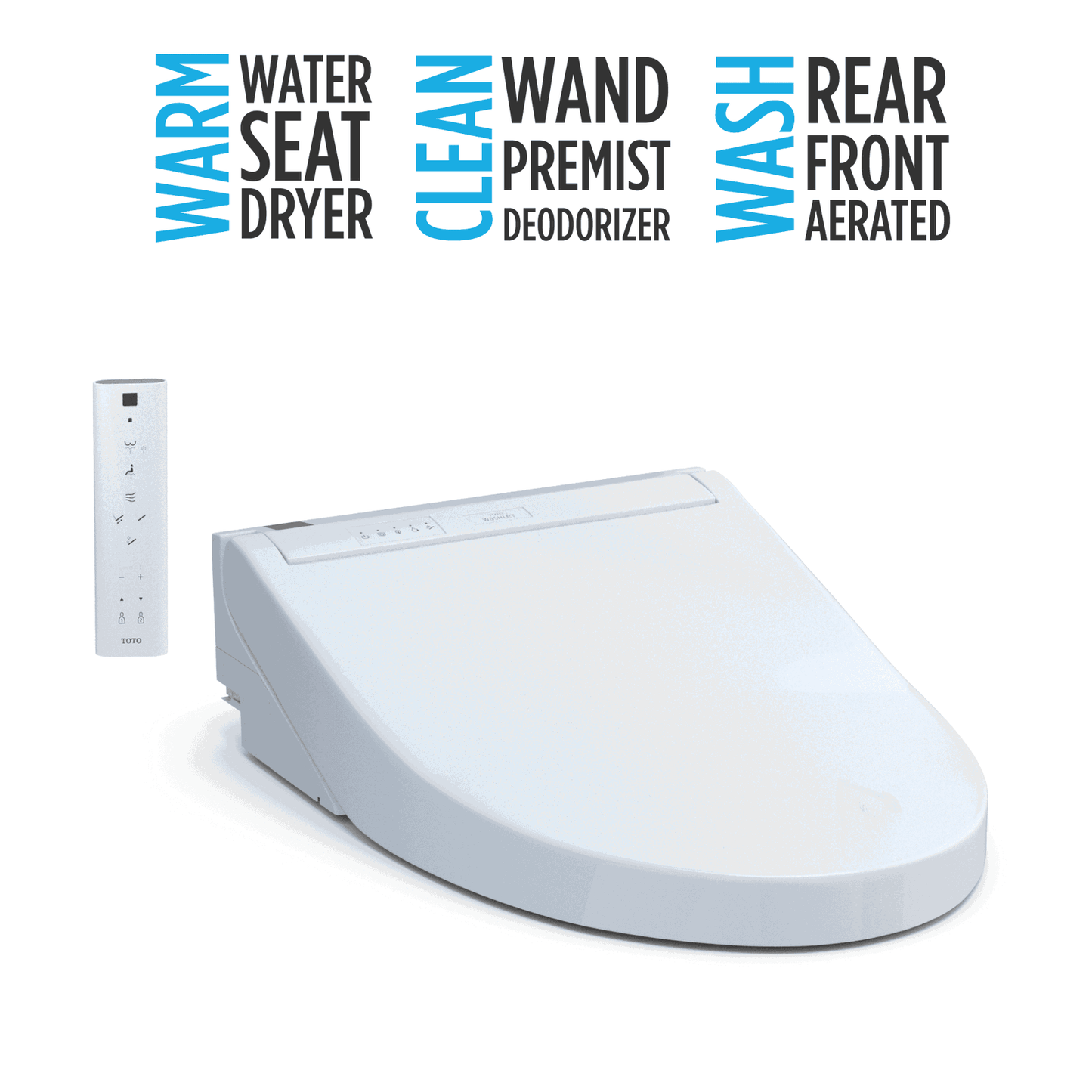 TOTO - C5 WASHLET+ TOILET SEAT - -  - Premium Bidet : Smart Toilets & Bathroom Amenities 