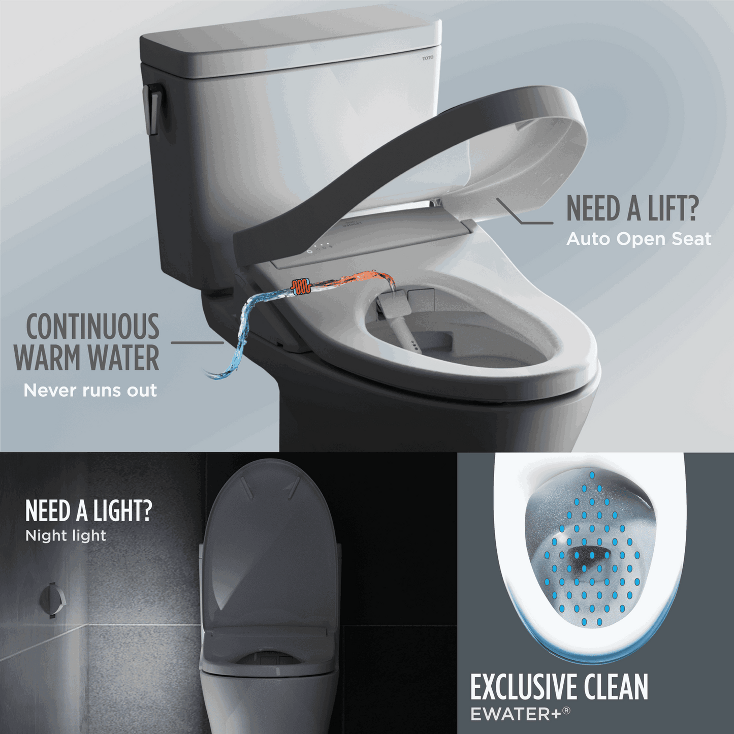 TOTO - Carlyle II WASHLET+ S7A One-Piece Toilet - 1.28 GPF - -  - Premium Bidet : Smart Toilets & Bathroom Amenities 