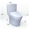 TOTO - Aquia IV - WASHLET+ S7A Two-Piece Toilet - 1.28 GPF & 0.9 GPF